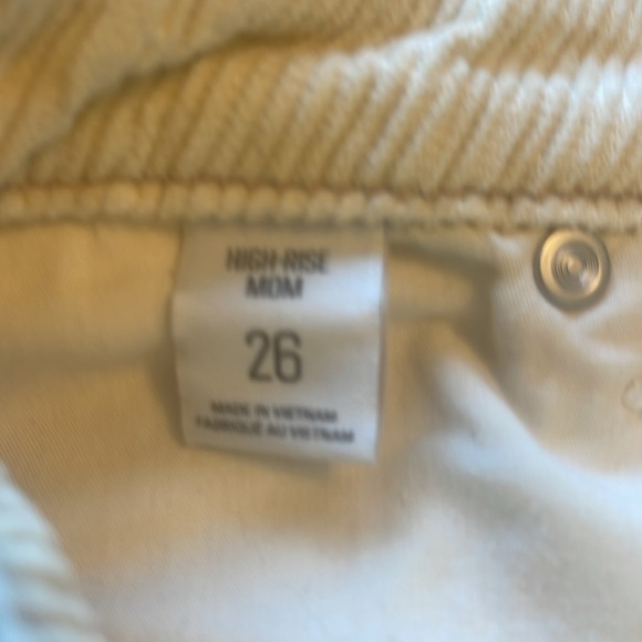 BDG - Urban Outfitters - High- Rise Mom Corduroy Cream Colored Pants 26 - Picture 5 of 6